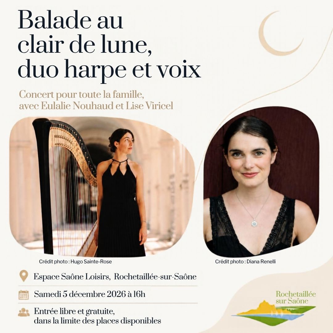 Concert « Balade au clair de Lune, duo harpe et voix »