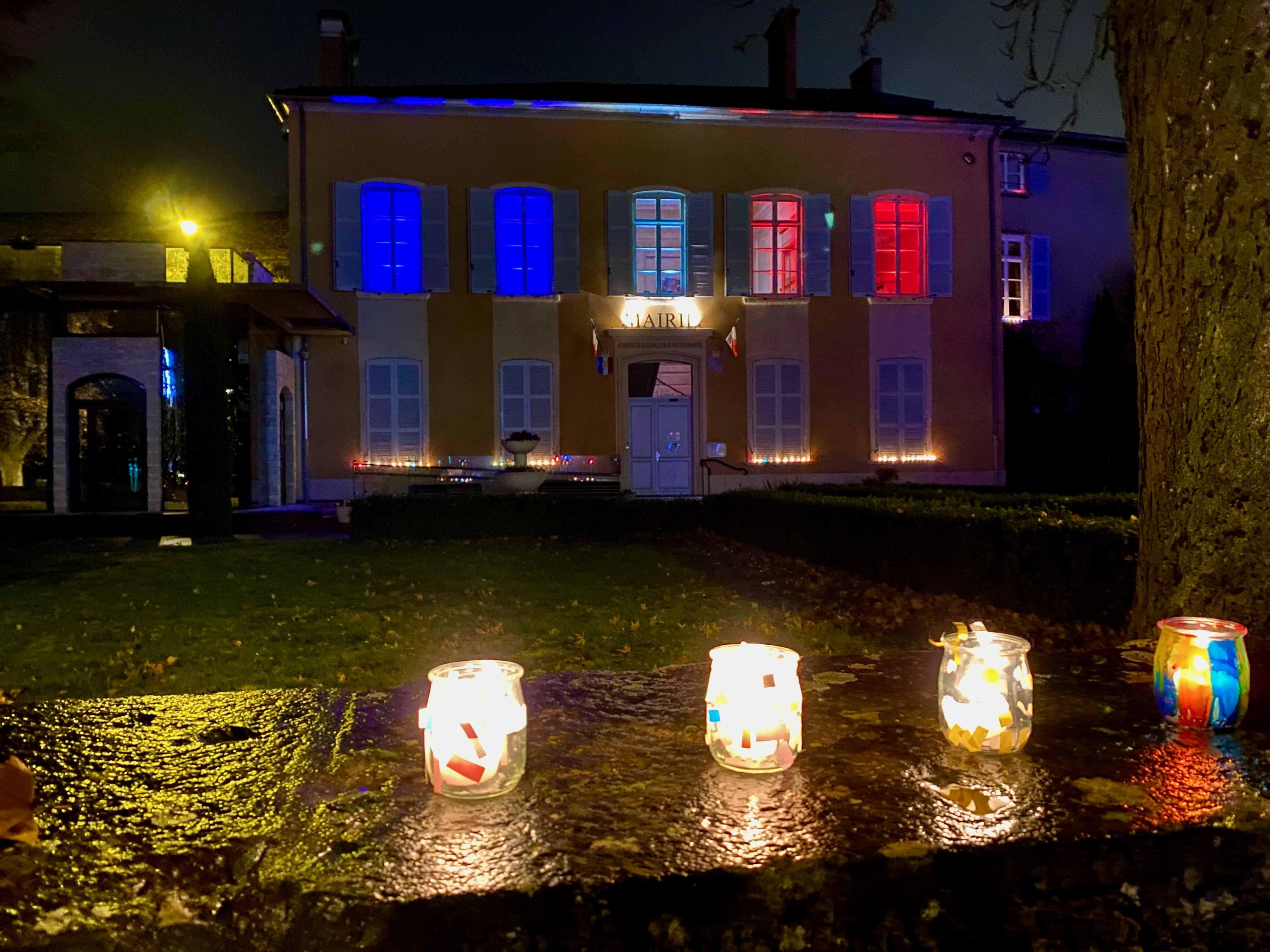 mairie illuminée